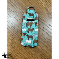 Chap Stick Holder - Teal Brahmans Giftware