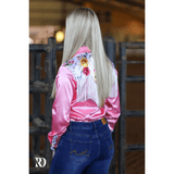 CHARLOTTE FRINGE PERFORMANCE SATIN SHOW SHIRT - Country Scene Saddlery and Pet Supplies