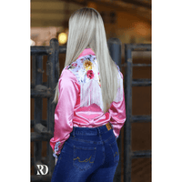 Charlotte Fringe Performance Satin Show Shirt Western Style