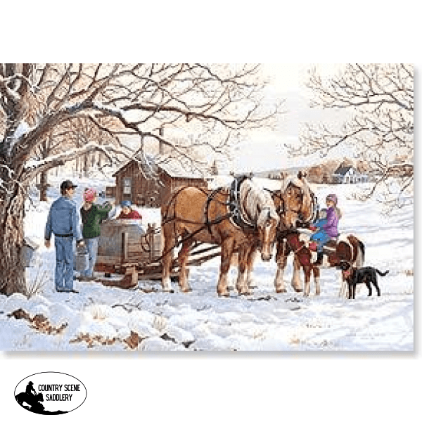 Christmas Card Cb - Horse Drawn Sled Gift Cards