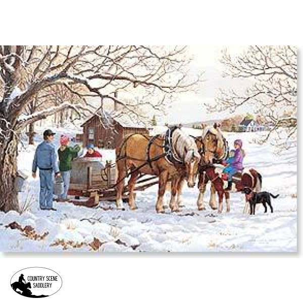 Christmas Card Cb - Horse Drawn Sled Gift Cards
