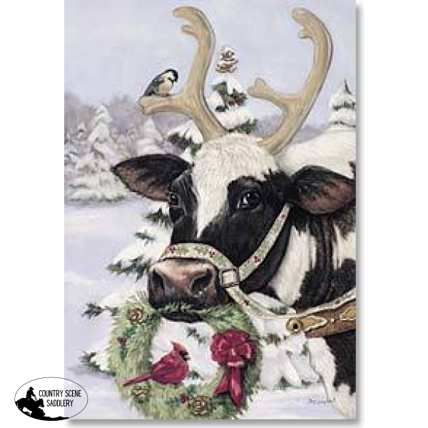 Christmas Card Cb - Reindeer Cow Gift Cards