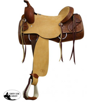 New! Circle S Ranch Cutter Style Hardseat Saddle Posted.*