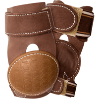 Classic Equine Pro Reiner Leather Skid Boots With Velcro Closures * Horse & Leg Wraps