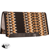 Classic Equine Wool Top Western Saddle Pad 34×38 Black / Buckskin Western Pad