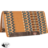 Classic Equine Wool Top Western Saddle Pad 34×38 Buckskin / Ocean Blue Western Pad