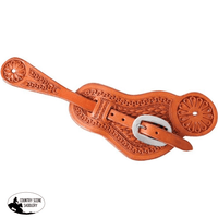 Classic Natural Buckaroo Tombstone Spur Strap Chestnut