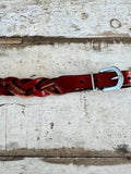 New! Braided Leather Curb Strap with Buckled - Curb Strap