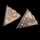Collar Tips, German Silver Scroll - Country Scene Saddlery and Pet Supplies