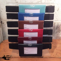 New! Coloured Leather Equestrian Medical Armband Posted.* Hamag Saddle Cloth Number Holders (Pair)