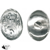 Concho Oval Silver 1 1/2 Saddle Accessories