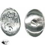 Concho Oval Silver 1 3/4" - Country Scene Saddlery and Pet Supplies