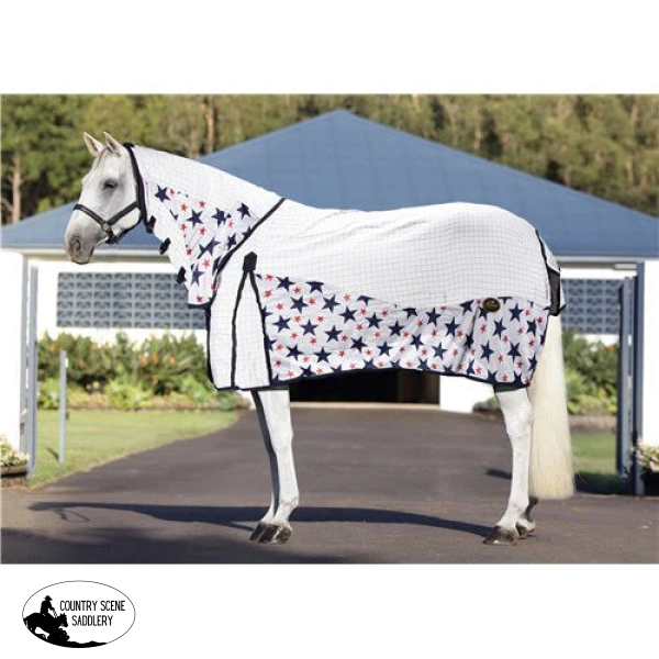 Conrad Hybrid Tear-Stop Combo White/Stars Horse Blankets & Sheets