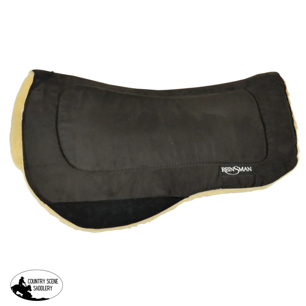 Contoured Trail Pad Fleece Black Microsuede / Saddle Pads & Blankets