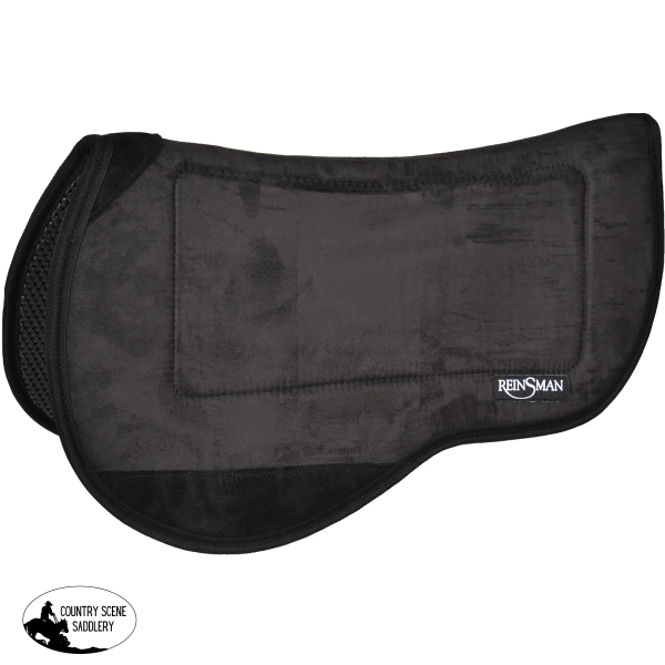 Contoured Trail Pad: Tacky Too Black Microsuede / Tacky Saddle Pads & Blankets