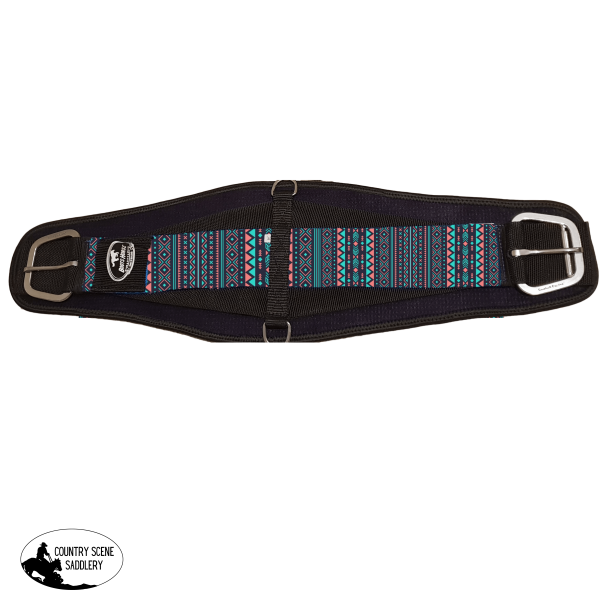 Ventrix Coral And Turquoise Tribal Girth.