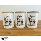 Country Storage Canisters - Appaloosa Collection - Country Scene Saddlery and Pet Supplies