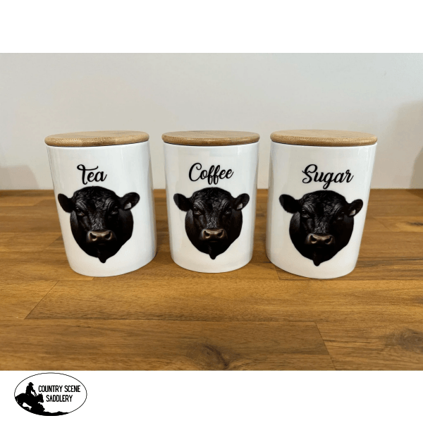 Country Storage Canisters - Black Angus Collection Gift Items