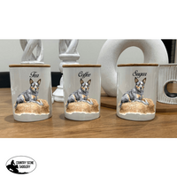 Country Storage Canisters - Blue Cattle Dog Collection Gift Items