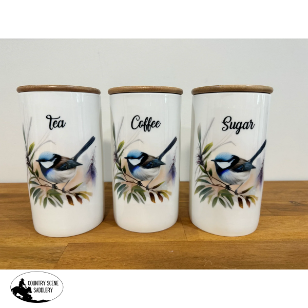 Country Storage Canisters - Blue Wren Collection Gift Items