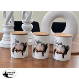 Country Storage Canisters - Brahman Collection - Country Scene Saddlery and Pet Supplies