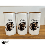 Country Storage Canisters - Horse Collection - Country Scene Saddlery and Pet Supplies