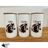 Country Storage Canisters - Horse Collection - Country Scene Saddlery and Pet Supplies