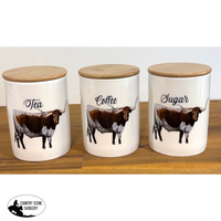 Country Storage Canisters - Longhorn Collection Gift Items