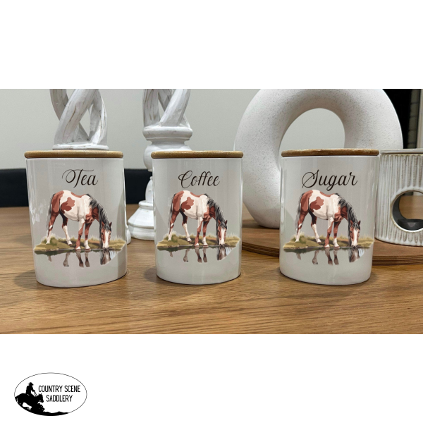 Country Storage Canisters - Paint Horse Collection Gift Items