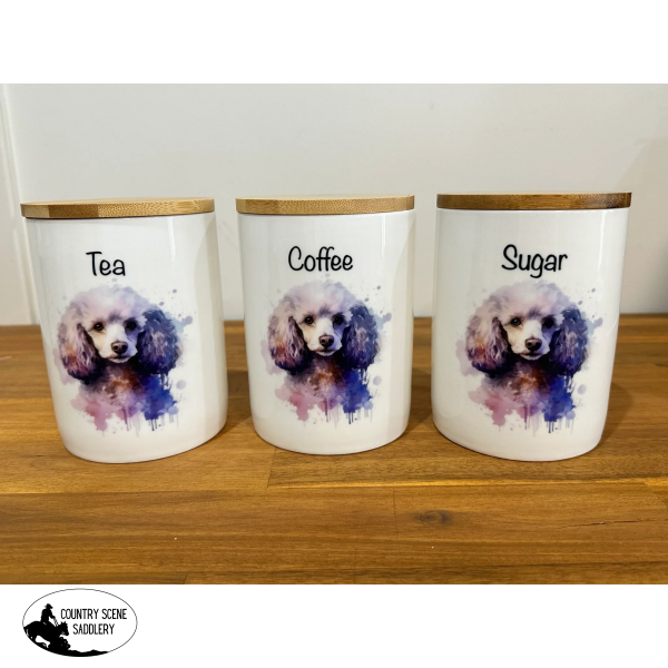 Country Storage Canisters - Poodle Collection Gift Items