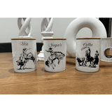 Country Storage Canisters - Rodeo Collection - Country Scene Saddlery and Pet Supplies