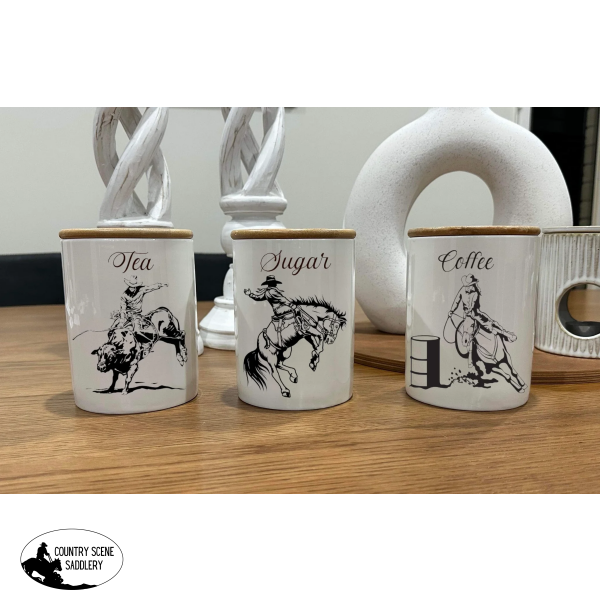 Country Storage Canisters - Rodeo Collection Gift Items