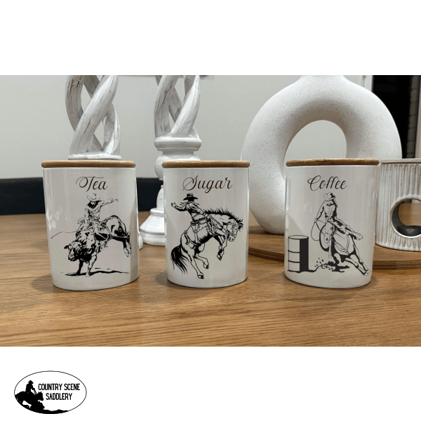 Country Storage Canisters - Rodeo Collection Gift Items