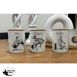 Country Storage Canisters - Rodeo Collection - Country Scene Saddlery and Pet Supplies
