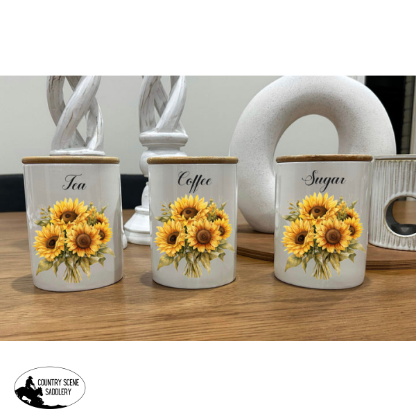 Country Storage Canisters - Sunflower Collection Gift Items