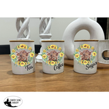Country Storage Canisters - Sunflower Wreath Collection - Country Scene Saddlery and Pet Supplies