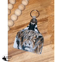 Cow Tag Keyrings Gift Items