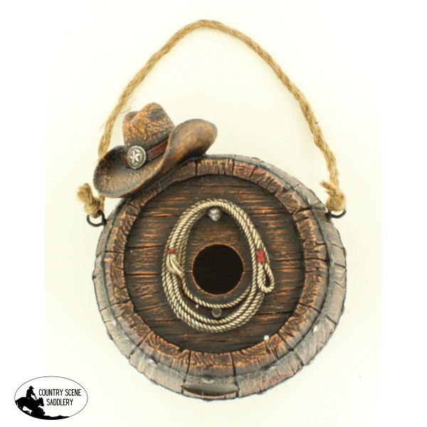 New! Cowboy Hat Hanging Birdhouse Posted.*
