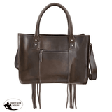 Cowhide Leather Handbag Spur Straps