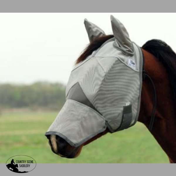 Crusader Fly Mask With Long Nose And Ears Rugs