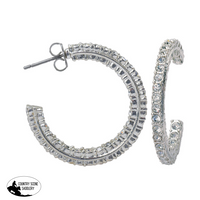 Crystal Inside & Out Hoop Earrings Bracelet