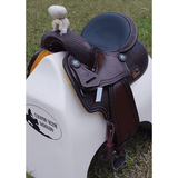 CSS 03 Basket Weave Barrel Saddle - Country Scene Saddlery and Pet Supplies