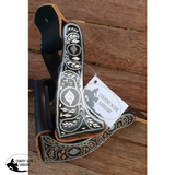 CSS Black Engraved Stirrup Irons. - Country Scene Saddlery and Pet Supplies