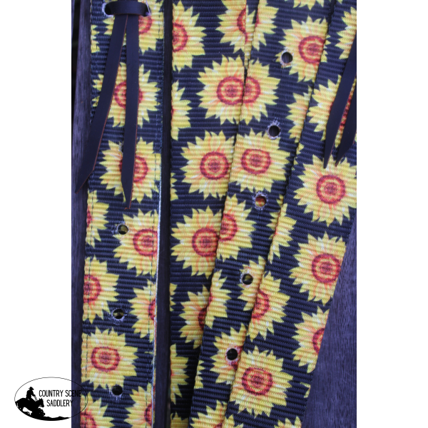 CSS Black Sunflower- Style Two Latigo Set.