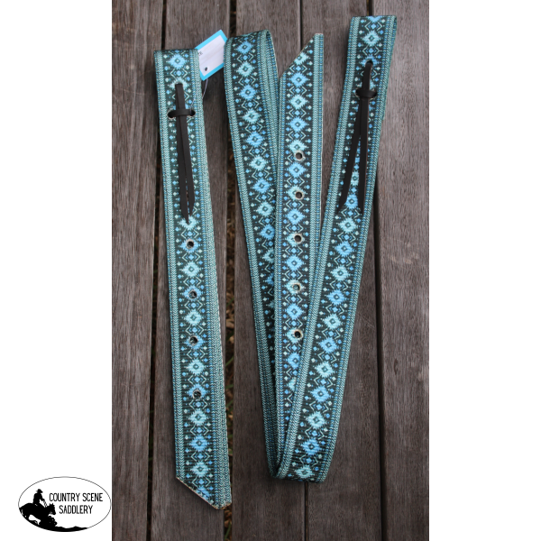 CSS Blue Diamond- Style Two Latigo Set.