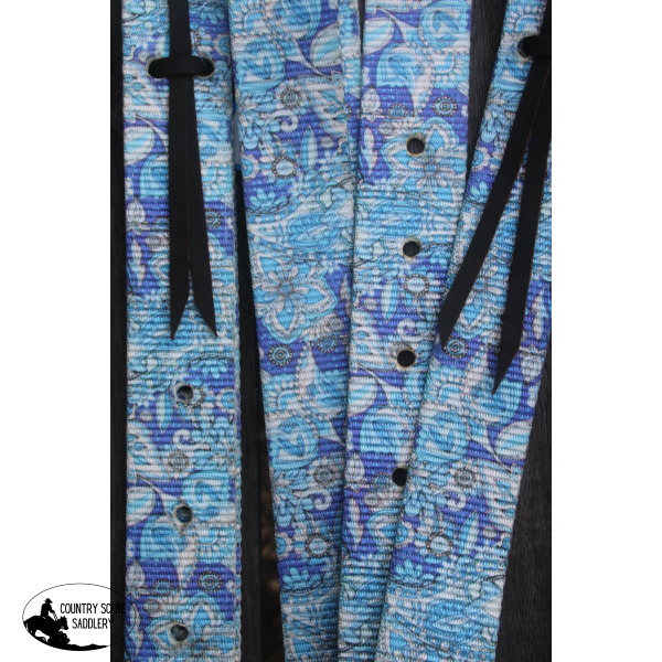 CSS Blue Paisley- Style Two Latigo Set.