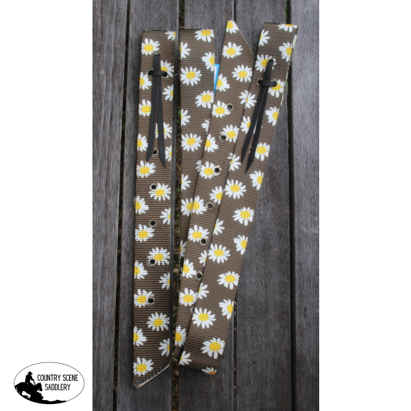 CSS Brown Daisy- Style Two Latigo Set.