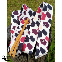 New! Cowprint Latigo Set.