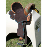 CSS Lightweight02 Buckstitched hornless Barrel Saddle Western Saddles