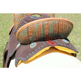 CSS Lightweight02 Buckstitched hornless Barrel Saddle Western Saddles